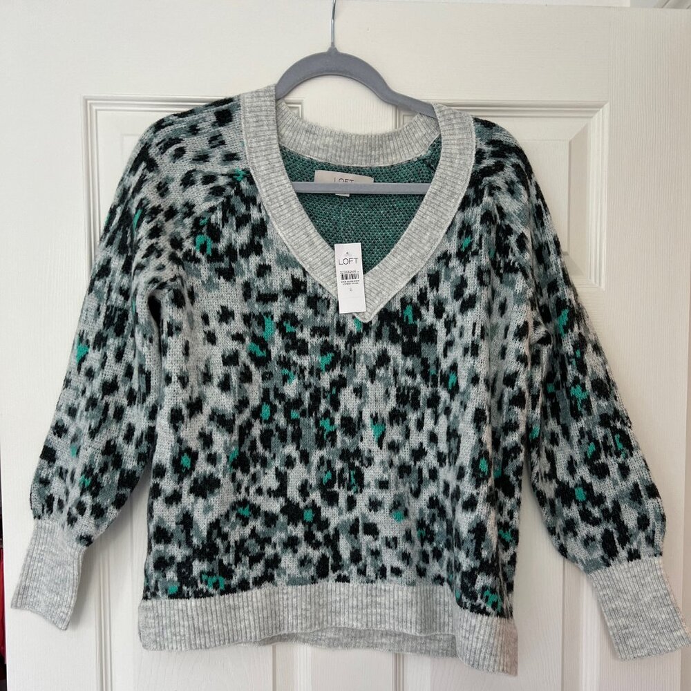 LOFT Cheetah Print Sweater